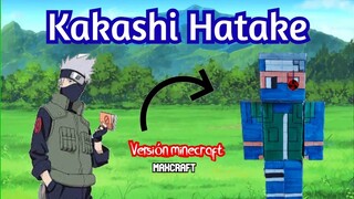 ✅Como hacer la skin de kakashi ataque de papel versión minecraft fácil y rápido / #papercraft👈✨