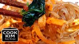 korean noodne Spicy Japchae Bibimdangmyeon(mixed glass noodles) Recipe, 매콤한 잡채 "비빔당면" 레시피