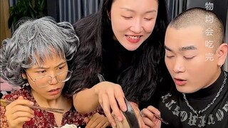 #嚼绊酸奶 今天和婆婆一起打配合套路彬彬的私房钱……#夫妻干饭日常#一定要看到最后#妈呀太好吃了