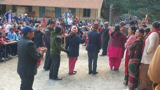 dance in panchebaja | dance in nepalese traditional music instruments |