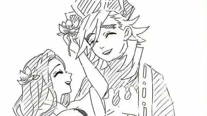 Actually, the charm of this picture drawn by Teacher Crocodile goes far beyond just the flower hairp