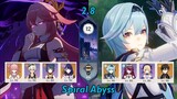 Yae Overloaded & Eula DPS | Spiral Abyss 2.8 | Full Stars - Genshin Impact