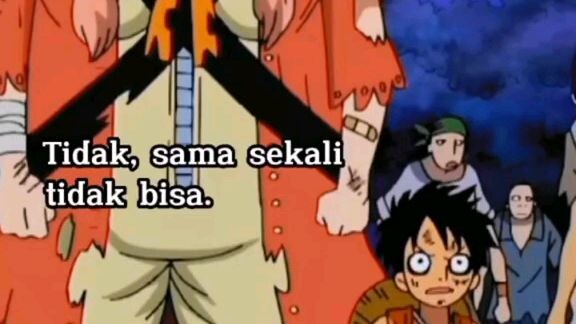 untung zoro gk liat luffy make pedang