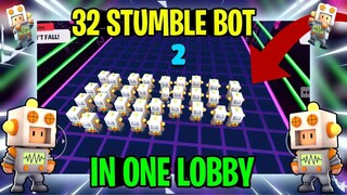 🤩 32 Stumble Bot Skin In Block Dash | World Record 🌏 | Stumble Guys