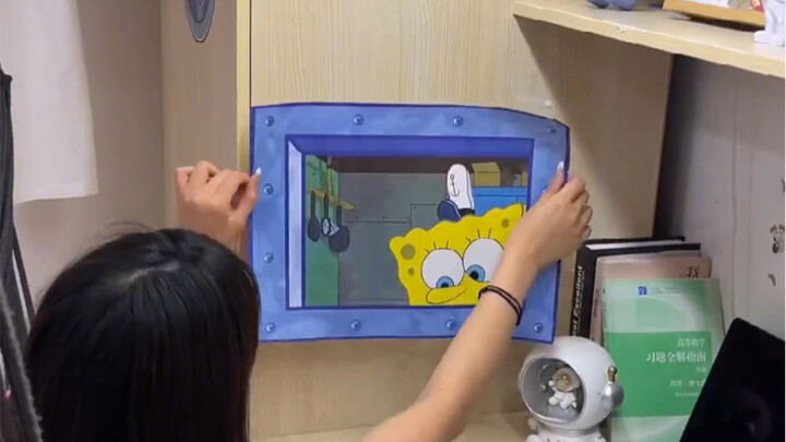 My roommate bought SpongeBob stickers—so immersive, I feel like I’m already living inside that giant