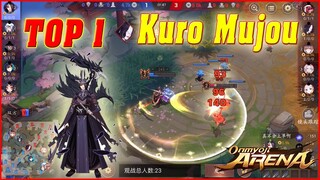 🌸Onmyoji Arena: TOP 1 Kuro Mujou Leo Rank Đối Đầu Best Aobouzu - Giao Tranh Cực Mãn Nhãn