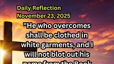 Daily Reflection November 23, 2025 #faith #bible #reflection
