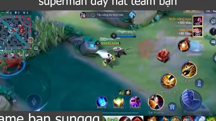 superman đẩy nát team bạn p3 #gamebansunggg