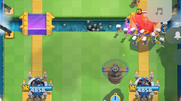war ke ganggu tombol volume - clash royale