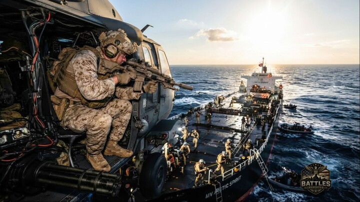 Sniper Overhead: How Marines Seize a Ship at Sea