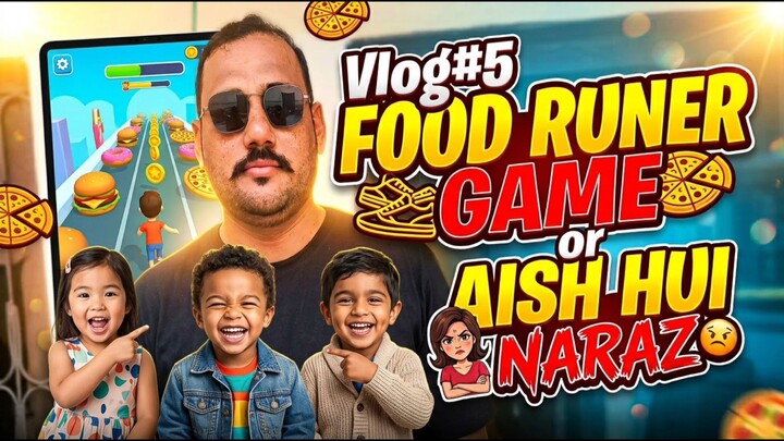 🍔🎮 Vlog #5 | Food Runner Game Challenge! 😂🔥