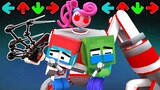Monster School: FNF Prototype + Mommy Long Legs vs Minecraft - Poppy Playtime | Minecraft Animation