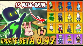 NEW BIG UPDATE 0 47 BETA! 15 SKIN BARU, 15 EMOTE BARU DAN 5 FOOTSTEPS BARU - Stumble Guys