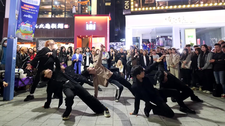 Korean dance troupe boy covers SuperM - Jopping【Night view】
