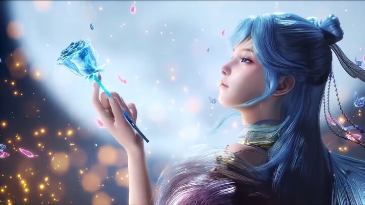 “The bright moon recalls bygone days, warm wine brings old friends together.”