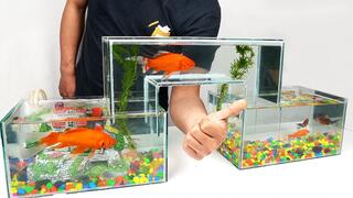 Handmade|Make a floating fish tank at home