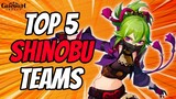 Destroy Everything With These Top 5 Kuki Shinobu Teams | Genshin Impact 2.7