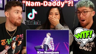 BTS TIKTOK REACTION! Hyung Line Compilation - She Really Said "NAM-DADDY" SMH