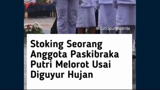 Upacara HUT ke-80 Republik Indonesia di Kabupaten Morowali berlangsung khidmat meski diguyur hujan.