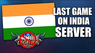 PLAYING IN INDIA SERVER FOR THE LAST TIME