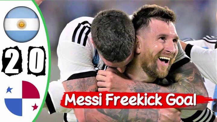 Argentina vs Panama 2-0 Messi Goal - Full Highlights 2023 HD