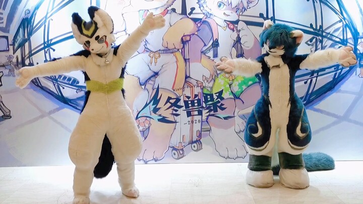 【Fursuit Dance】冬兽聚舞蹈之西蒙（左）和苍又（右）合舞的《神的随波逐流》～