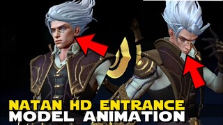 NATAN HD ENTRANCE ANIMATION! | 3D SENKU? | MOBILE LEGENDS NEW MAGE MARKSMAN NATAN SHOP INTRO