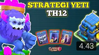 Strategi Yeti Th12 __ Cara Menggunakan Combo Yeti Witch Bat Town Hall 12 Clash of Clans