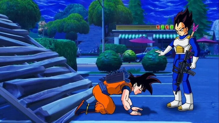 GOKU AND VEGETA IN FORTNITE - GOKU'S FIRST MATCH 👻 DRAGON BALL ANIMATED PARODY | FactyKilian