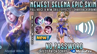 New Selena Thunderflash Epic Skin Script No Password | Updated | Full Sound & Effects | MLBB