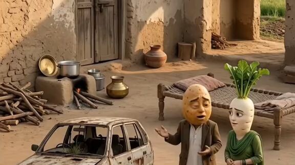 AI گاؤں کا منظر - First Video