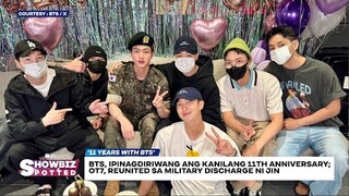 BTS, ipinagdiriwang ang kanilang 11th anniversary; OT7, reunited sa military discharge ni Jin