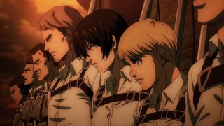 Survey Corps clearing titans + Dot Pixis Death - AOT Final Season Part 2 Ep06