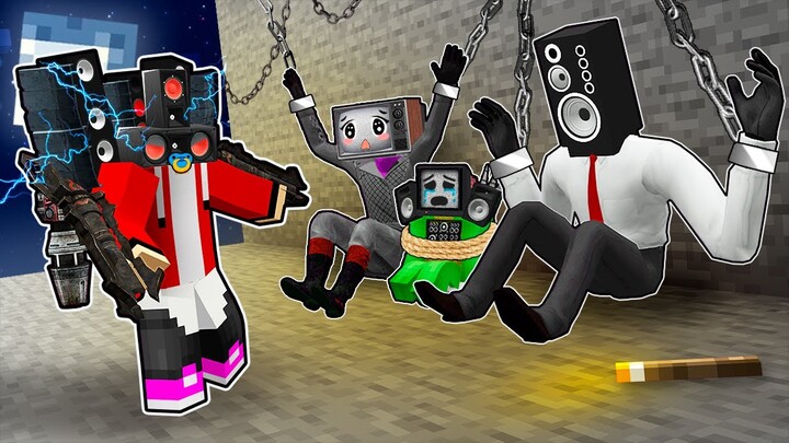 JJ is HOLDING the FAMILY HOSTAGE? How do you save MIKEY TV MAN in Minecraft - Maizen