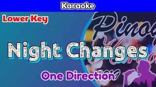 Night Changes by One Direction (Karaoke : Male Key)