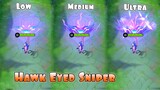 Lesley Hawk Eyed Sniper in Different Graphics Settings MLBB Comparison