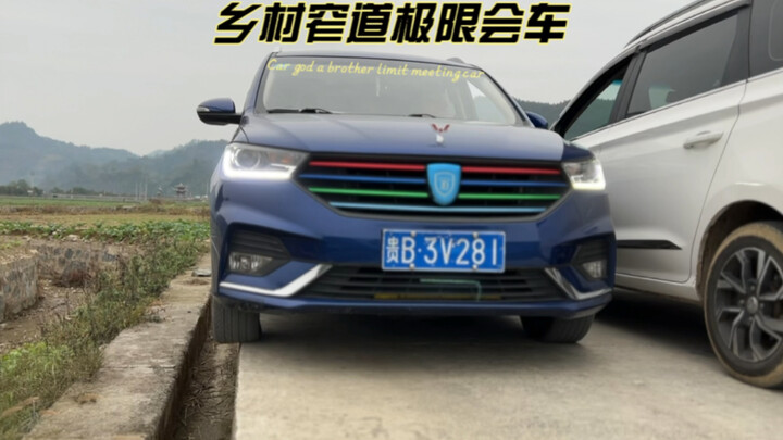 On a narrow road, an old pro meets a master driver—and this is how they pass each other.