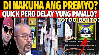 PREMYO HINDI NAIBIGAY SA NANALO??? REACTION VIDEO