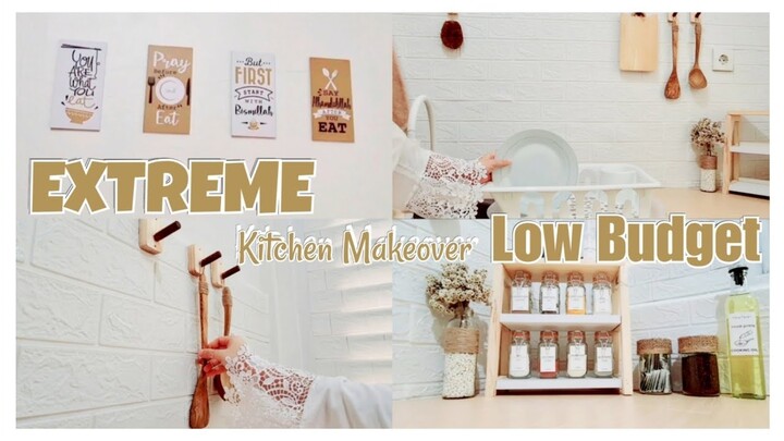 KITCHEN MAKEOVER LOW BUDGET | Dapur Tanpa Kabinet Atas