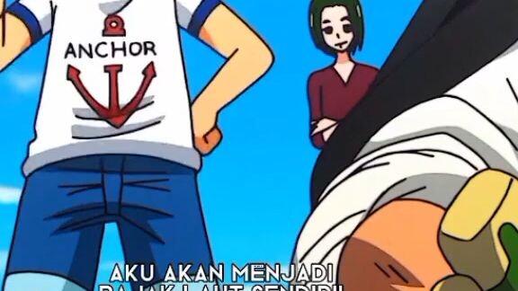 masa kecil Luffy dan janji kepada Shanks😁