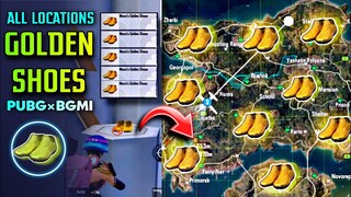 ALL GOLDEN SHOES LOCATION PUBG|| FOOTBALL CARNIVAL PUBG SHOES LOCATIONS || PUBG MESSI SHOES LOCATION