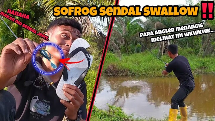 TEMUAN GILAA‼️BARU KALI INI LIHAT GABUS NYAMBAR SENDAL JEPIT😂 CASTING PAKE UMPAN JAMAN NOW..