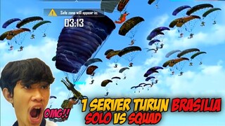 SATU SERVER TURUN DI BRAZILIA (SOLO VS SQUAD) Smooth & Vincenzo