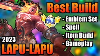 LAPU-LAPU BEST BUILD 2023 | TOP 1 GLOBAL LAPU-LAPU BUILD | LAPU-LAPU- MOBILE LEGENDS | MLBB