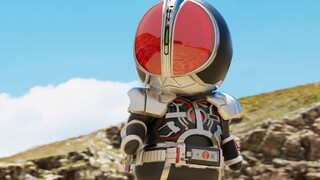 Seorang Kamen Rider datang untuk mengirimkan paket