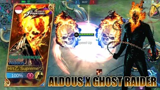 SCRIPT SKIN ALDOUS X GHOST RAIDER CUSTOMIZED FULL EFFECTS - MOBILE LEGENDS