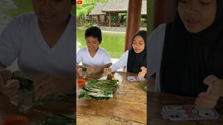 SIAPA YG MENANG? CHALLENGE BALAPAN MAKAN OTAK OTAK #shorts