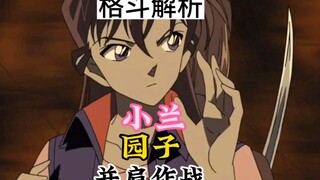 毛利兰和铃木园子背对背并肩作战，名侦探柯南超燃格斗解析