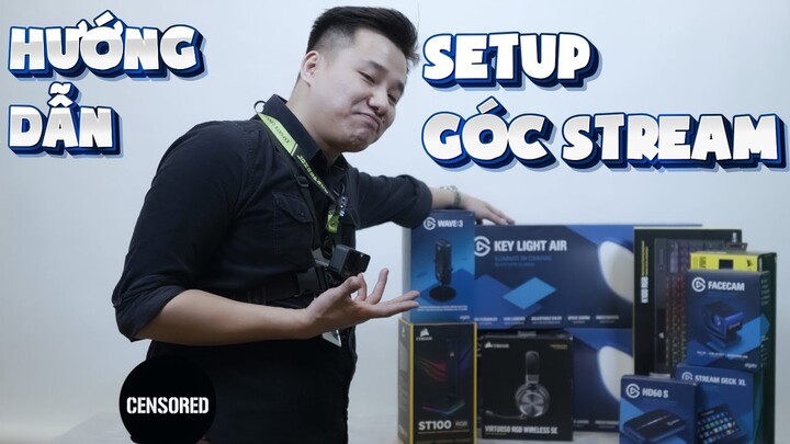 HƯỚNG DẪN ANH EM SETUP GÓC STREAM CỰC DỄ | ELGATO x CORSAIR