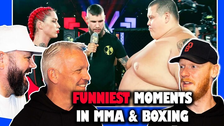 10 FUNNIEST MOMENTS IN MMA AND BOXING REACTION | OFFICE BLOKES REACT!!